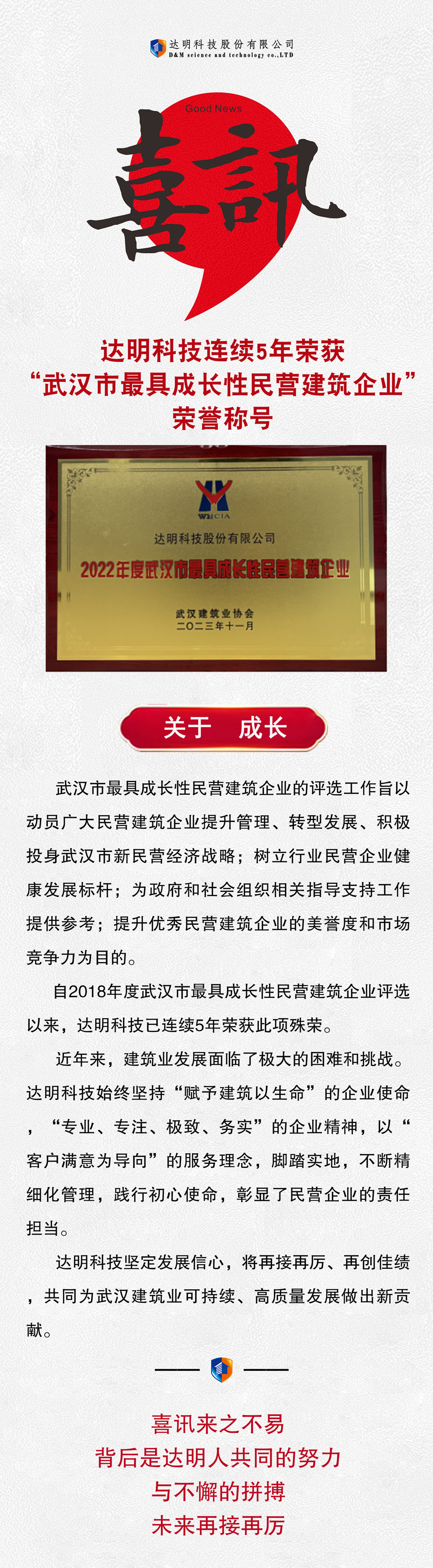 【喜讯】达明科技连续5年荣获“武汉市最具成长性民营建筑企业”荣誉称号.jpg